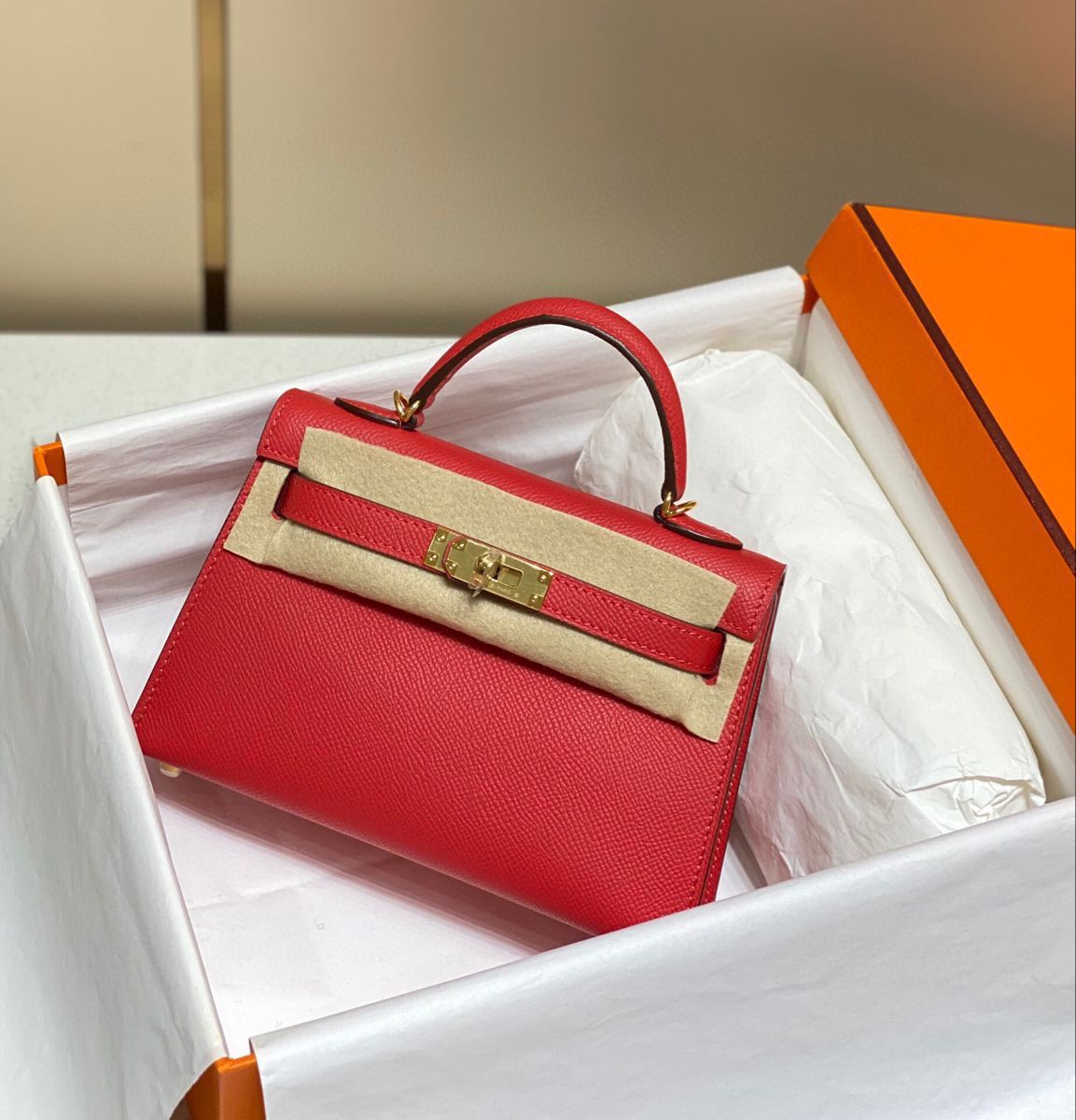 Hermes Kelly 20 Mini Sellier Bag (Mirror)