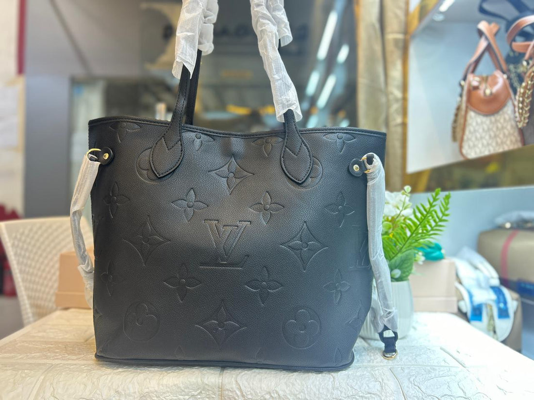 Louis Vuitton Neverfull MM Noir Empreinte Bag M45685(Master Quality)